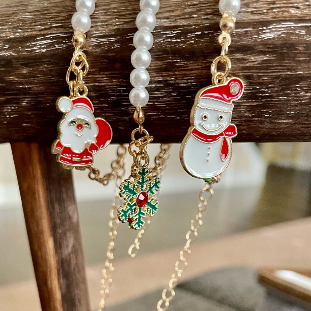 Christmas Bracelets- Set of 3. Adorable and Adjustable!